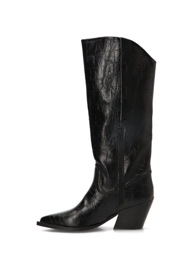 Bota campera con tacón medio de mujer LUNA TREND M6764