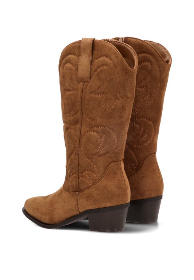 Bota campera con tacón medio de mujer ETIKA 110570
