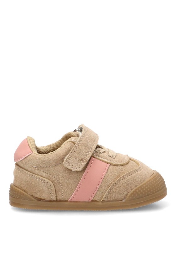Deportivo barefoot para niña BUBBLE BOBBLE C1880 piel beige