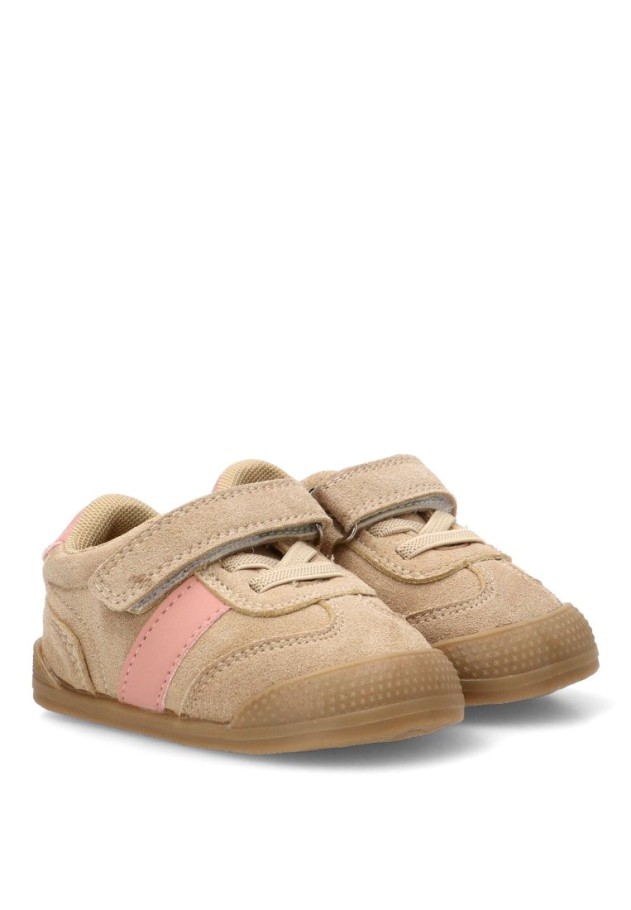 Deportivo barefoot para niña BUBBLE BOBBLE C1880 piel beige