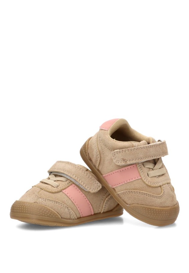 Deportivo barefoot para niña BUBBLE BOBBLE C1880 piel beige