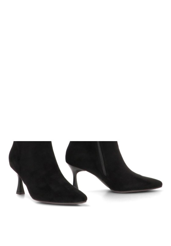 Bota con tacón alto de mujer ETIKA 42417 en antelina negra
