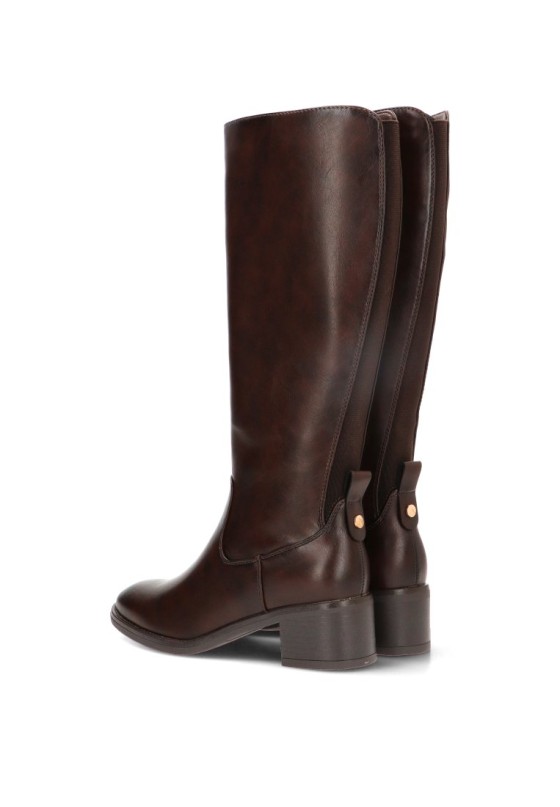Bota alta café de mujer ARMONY 30047 con tacón medio