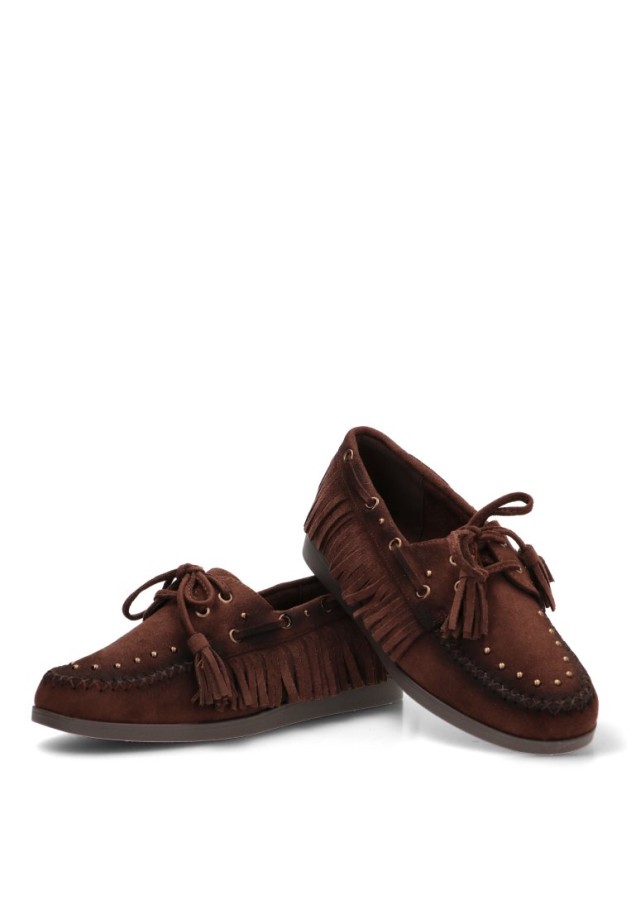 Mocasín con flecos de mujer 1283