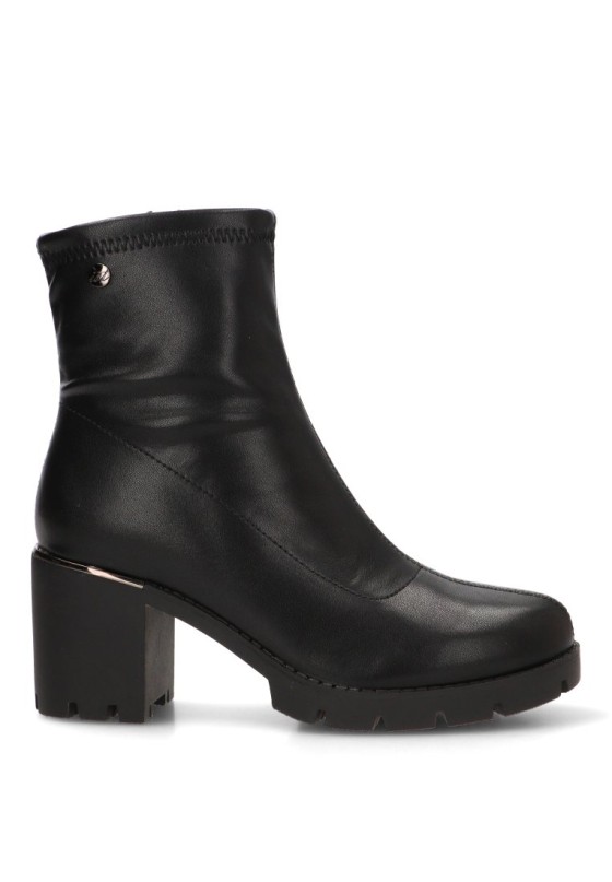 Botín ISTERIA 1359 con tacón alto negro para mujer