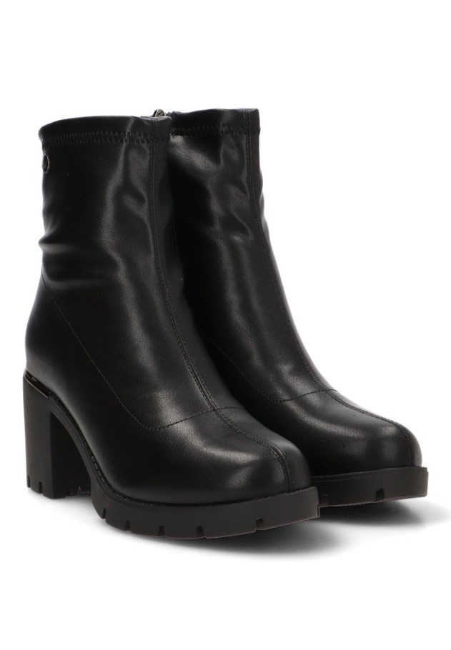 Botín ISTERIA 1359 con tacón alto negro para mujer