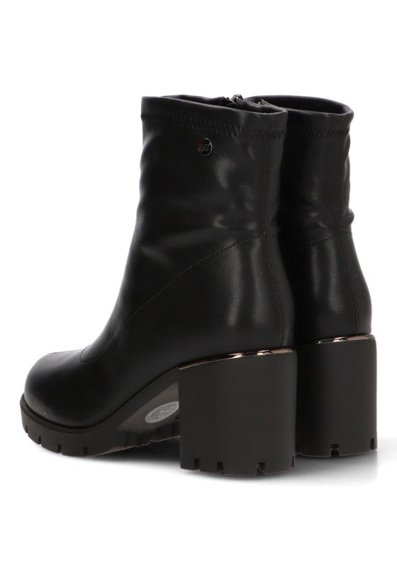 Botín ISTERIA 1359 con tacón alto negro para mujer