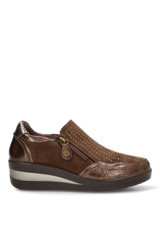 Zapato bronce de mujer AMARPIES AMD29385
