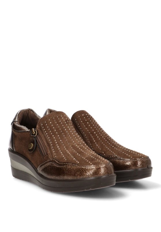 Zapato bronce de mujer AMARPIES AMD29385