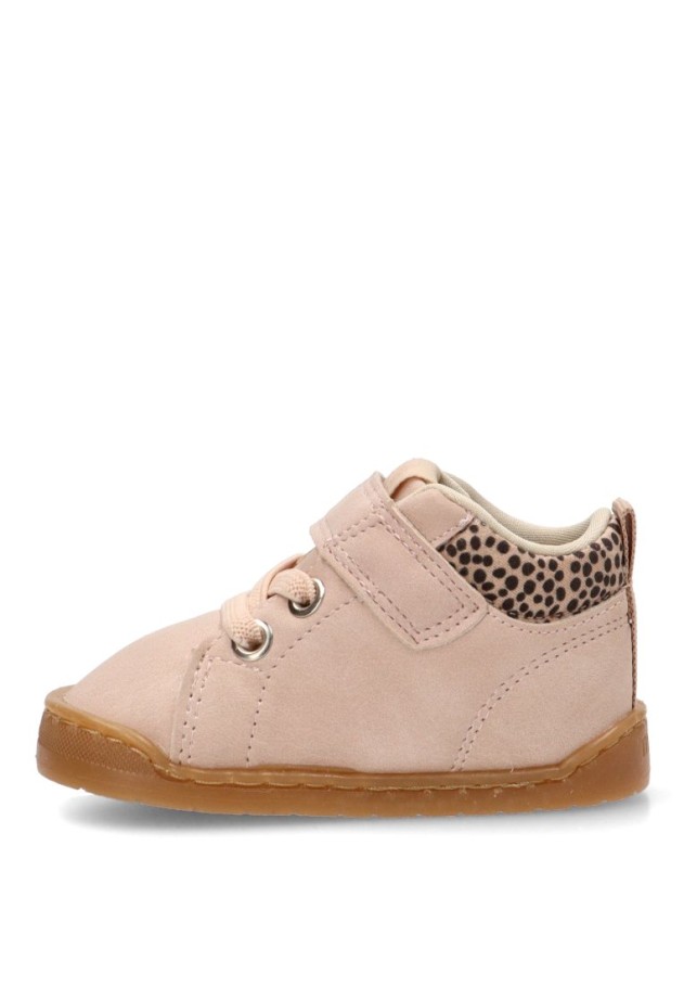 Botín barefoot de niña Mustang Kids 49305 nude con velcro