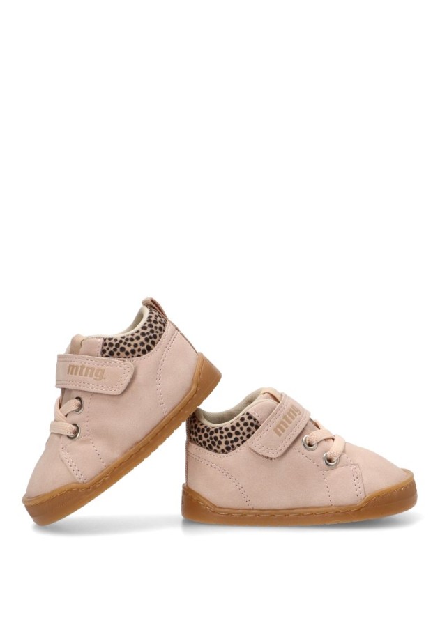Botín barefoot de niña Mustang Kids 49305 nude con velcro