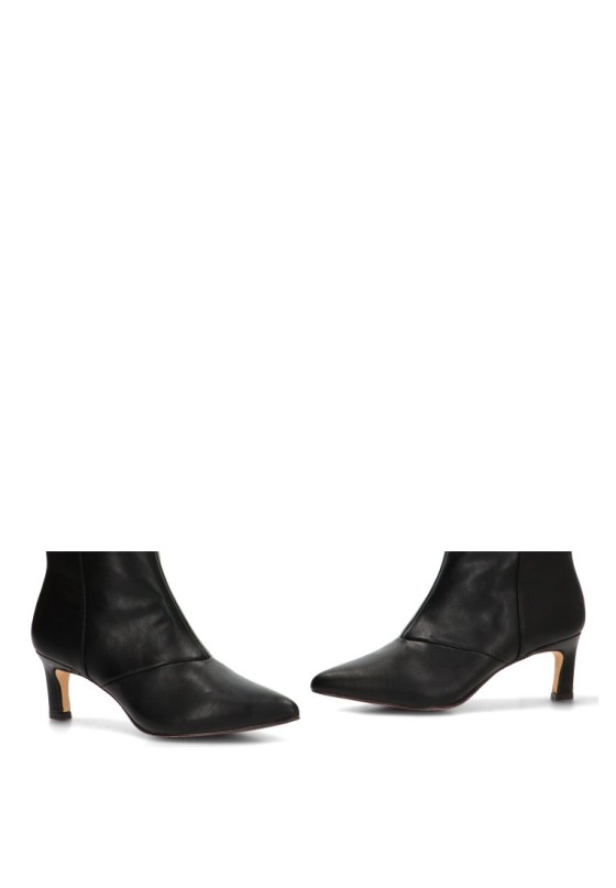 Bota negra con tacón medio de mujer MUSTANG 56247