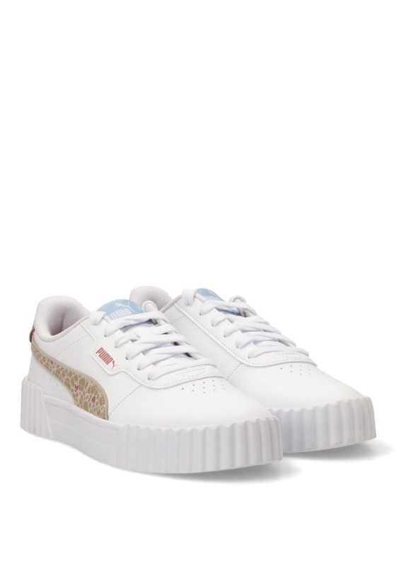 Deportivo de mujer PUMA 408378 en blanco con suela plana