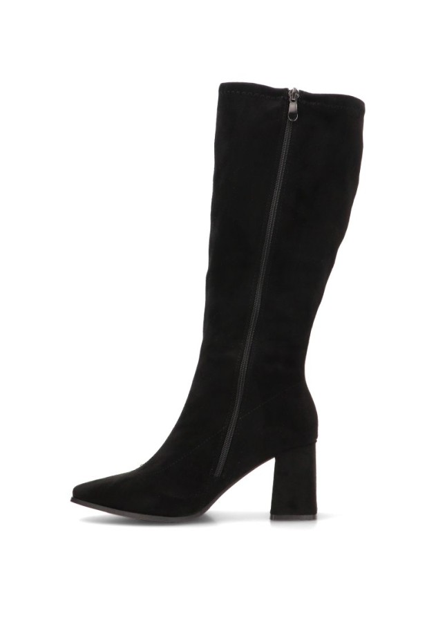 Bota con antelina y tacón alto de mujer ISTERIA 1337