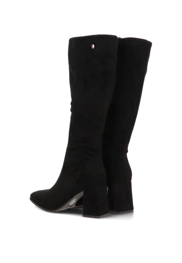 Bota con antelina y tacón alto de mujer ISTERIA 1337