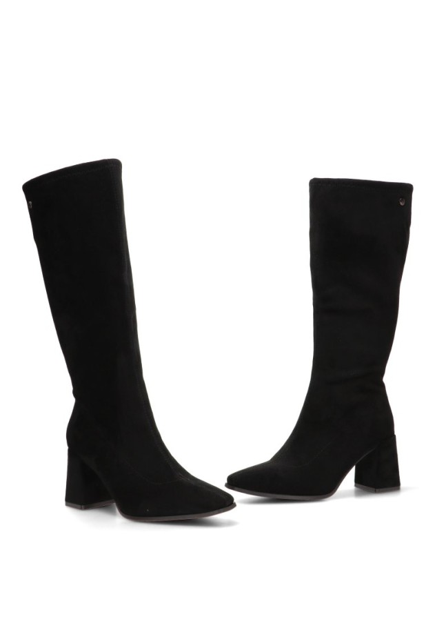 Bota con antelina y tacón alto de mujer ISTERIA 1337