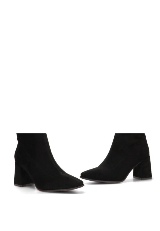 Bota con antelina y tacón alto de mujer ISTERIA 1337