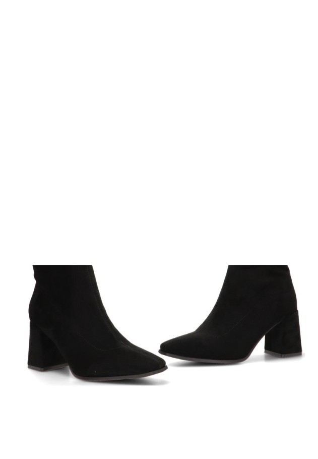 Bota con antelina y tacón alto de mujer ISTERIA 1337