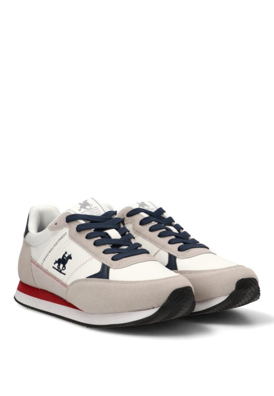 Deportivo retro blanco para hombre US GRAND POLO GPM12163