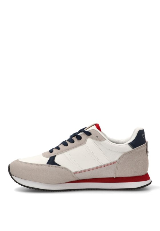 Deportivo retro blanco para hombre US GRAND POLO GPM12163