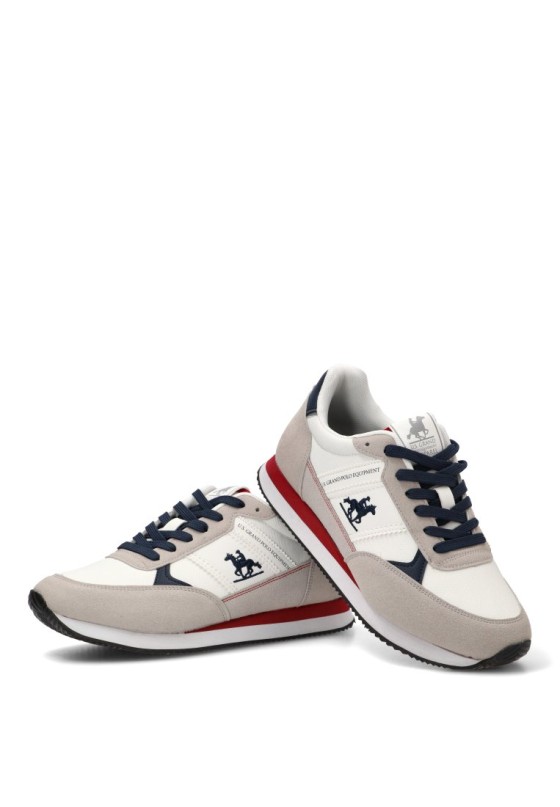 Deportivo retro blanco para hombre US GRAND POLO GPM12163