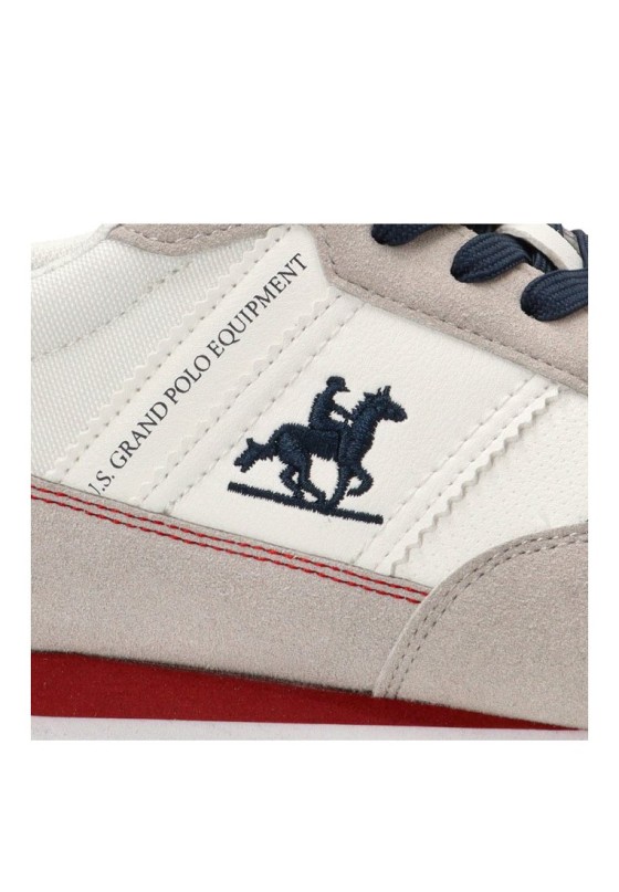 Deportivo retro blanco para hombre US GRAND POLO GPM12163
