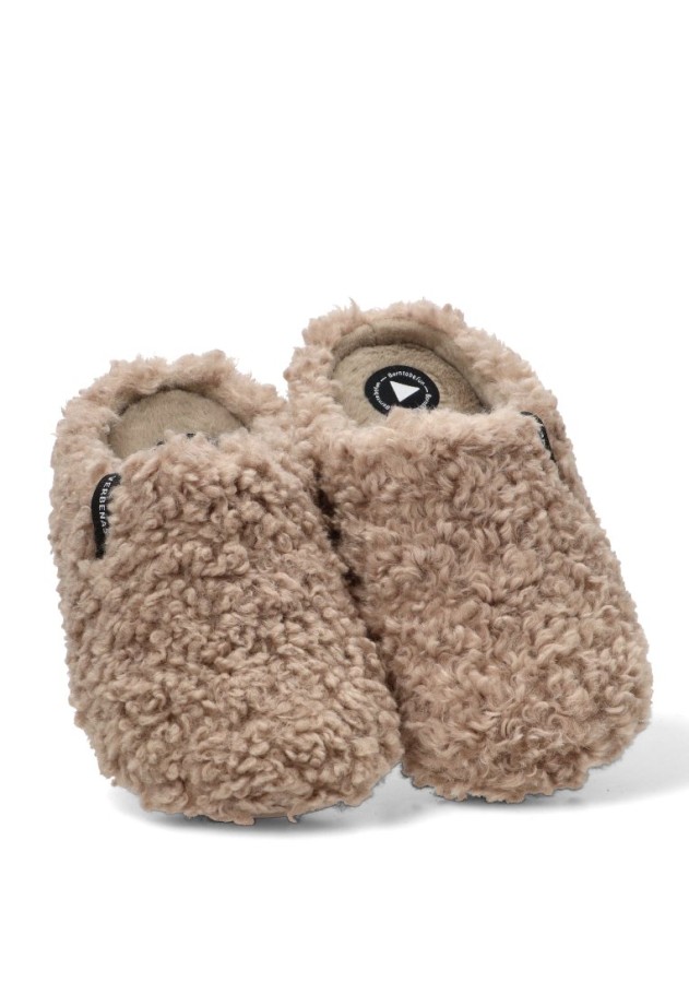 Zapatillas de casa camel de mujer VERBENAS YORK COURLY