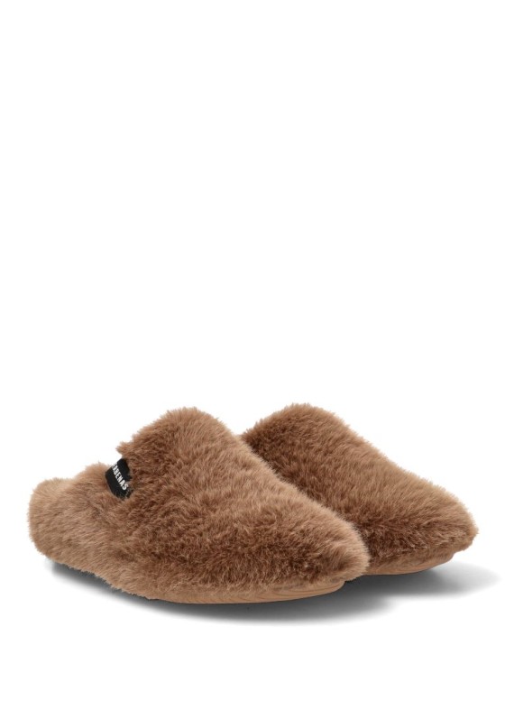 Zapatillas de casa camel de mujer VERBENAS YORK BUDAPEST