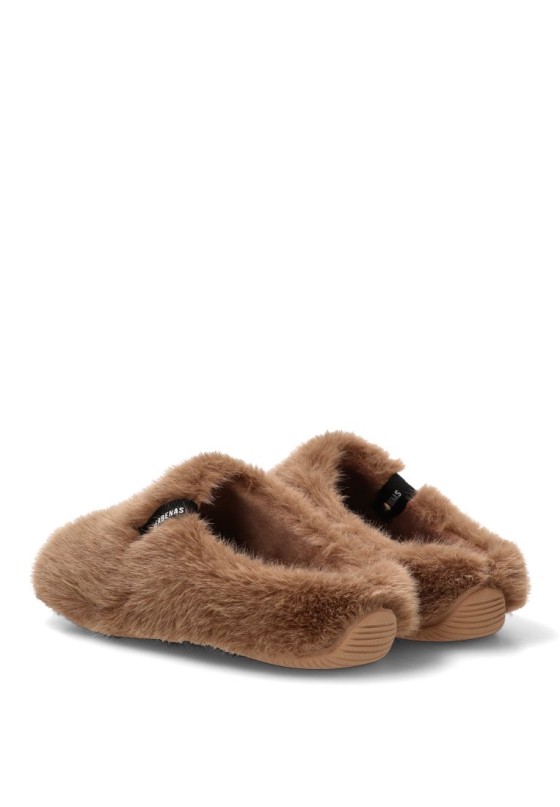 Zapatillas de casa camel de mujer VERBENAS YORK BUDAPEST