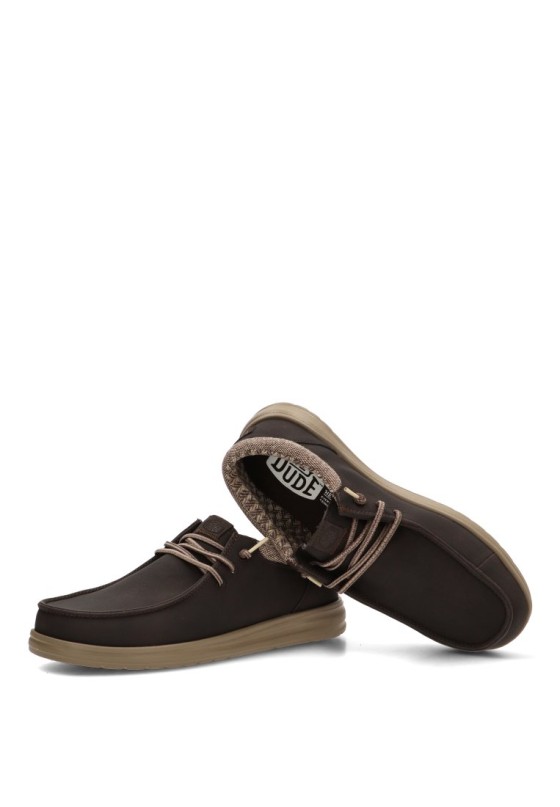 Náutico Kiova mocasín marrón con suela plana de hombre DUDE 43352