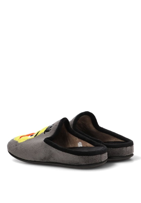 Zapatillas de casa 4817 para hombre VULCA-BICHA marrón textil