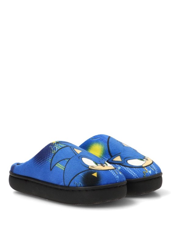 Zapatillas de casa para niño SUGI N9610130T azul textil con suela plana