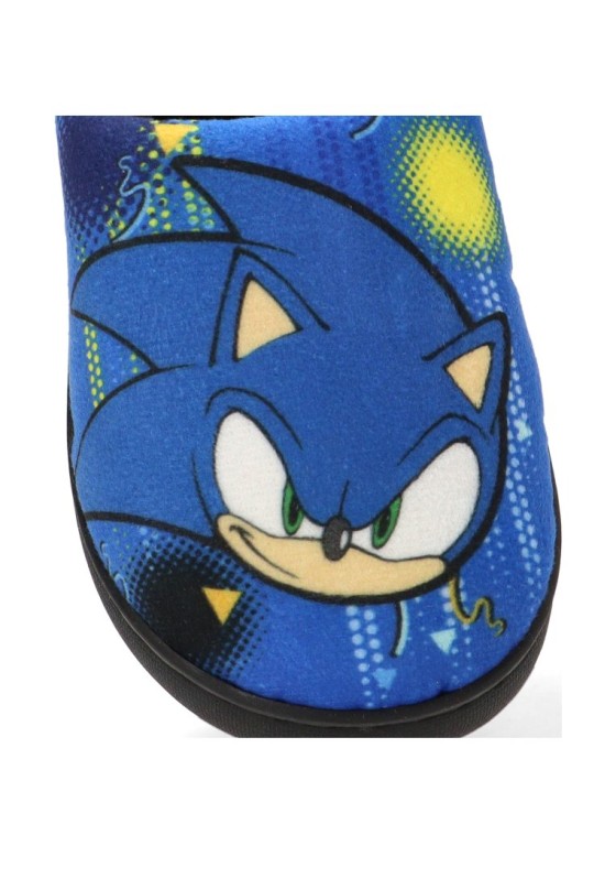Zapatillas de casa para niño SUGI N9610130T azul textil con suela plana