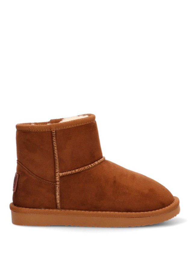Botín taupe de antelina para niña CONGUITOS BWSH542083