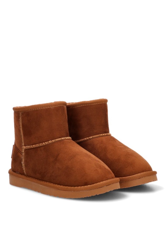 Botín taupe de antelina para niña CONGUITOS BWSH542083