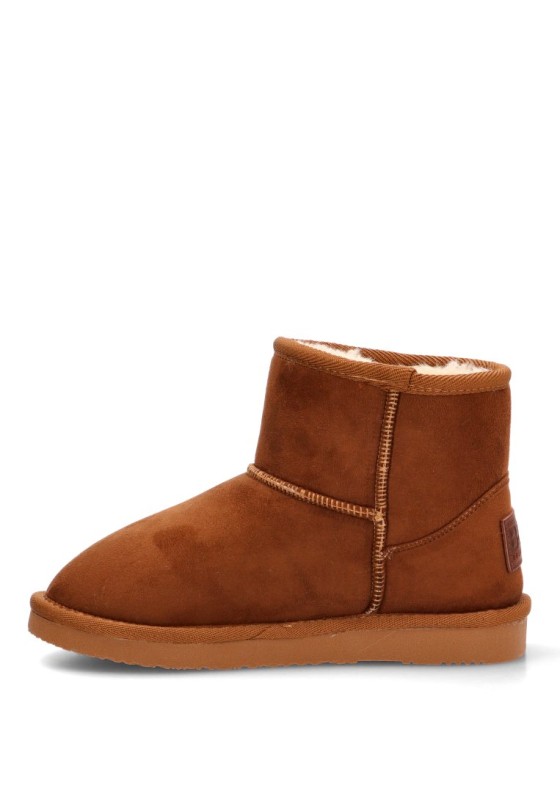 Botín taupe de antelina para niña CONGUITOS BWSH542083