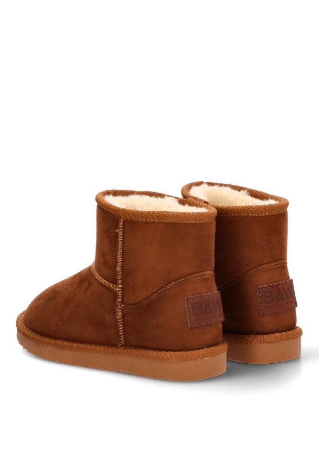 Botín taupe de antelina para niña CONGUITOS BWSH542083