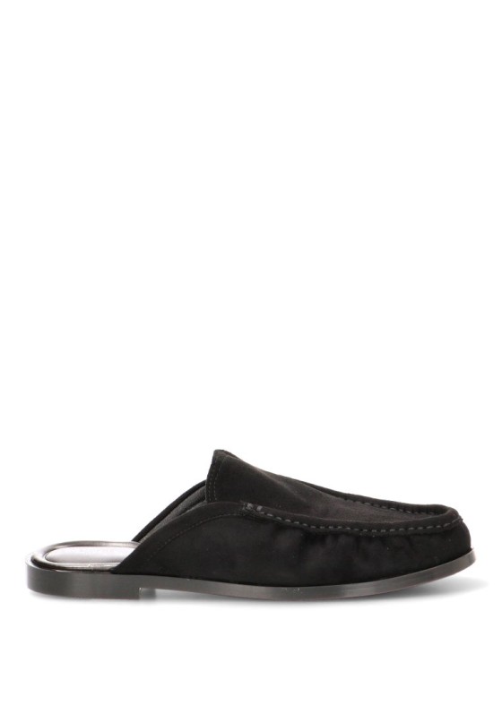 Mocasín de antelina negro para mujer JOIA HO-1376M