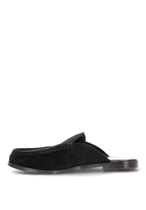 Mocasín de antelina negro para mujer JOIA HO-1376M