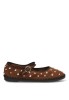 Bailarina con tachuelas en antelina camel de mujer LUNA TREND M6566