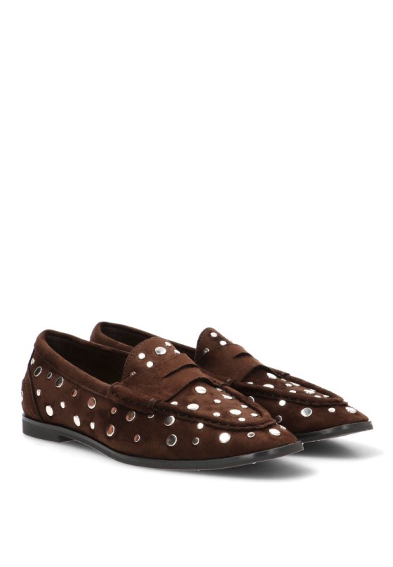 Mocasín café M6565 de mujer LUNA TREND