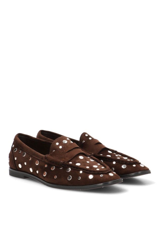 Mocasín café M6565 de mujer LUNA TREND