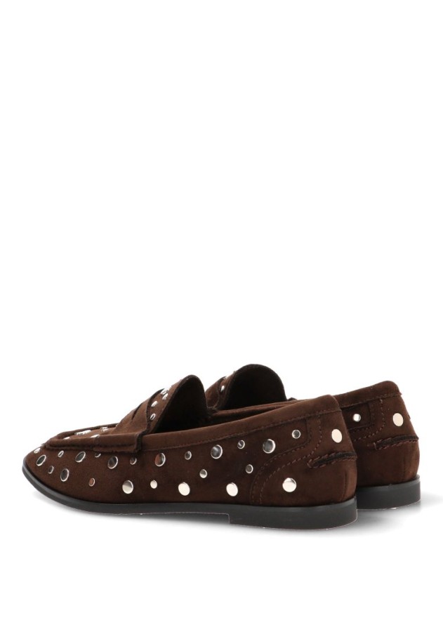 Mocasín café M6565 de mujer LUNA TREND