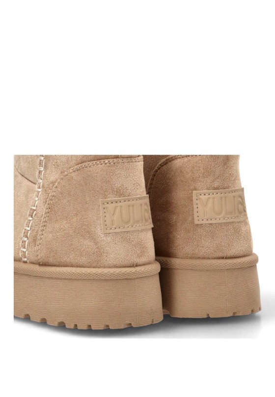 Botín beige de mujer Yulia 5002