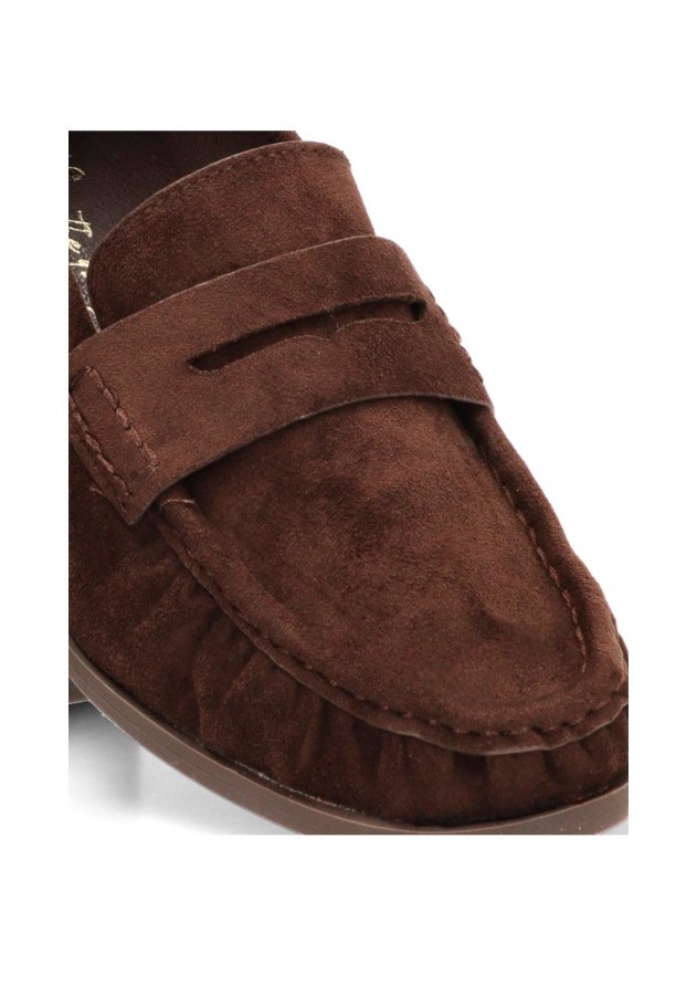 Mocasín marrón de mujer XTI 146534