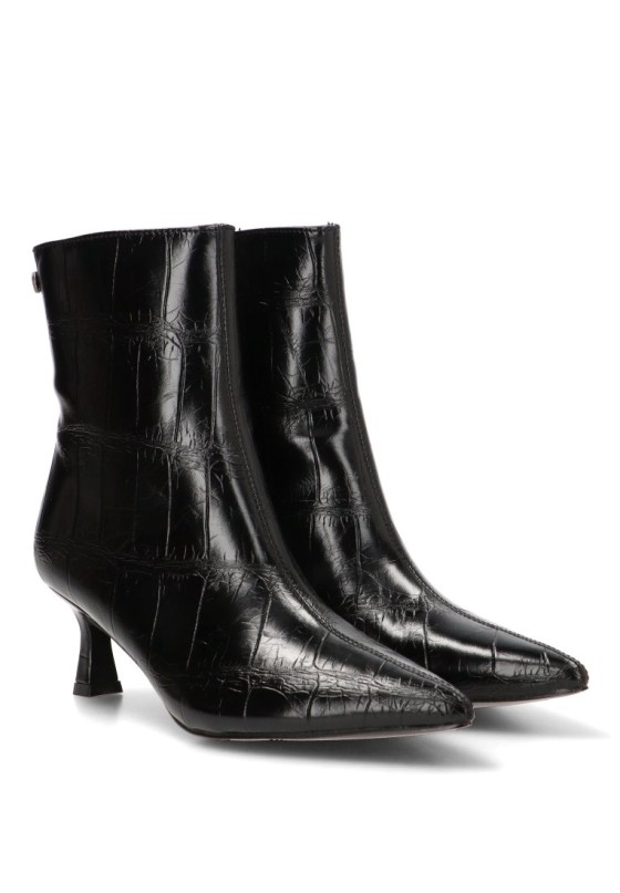 Botín negro de mujer XTI 146218 con tacón medio