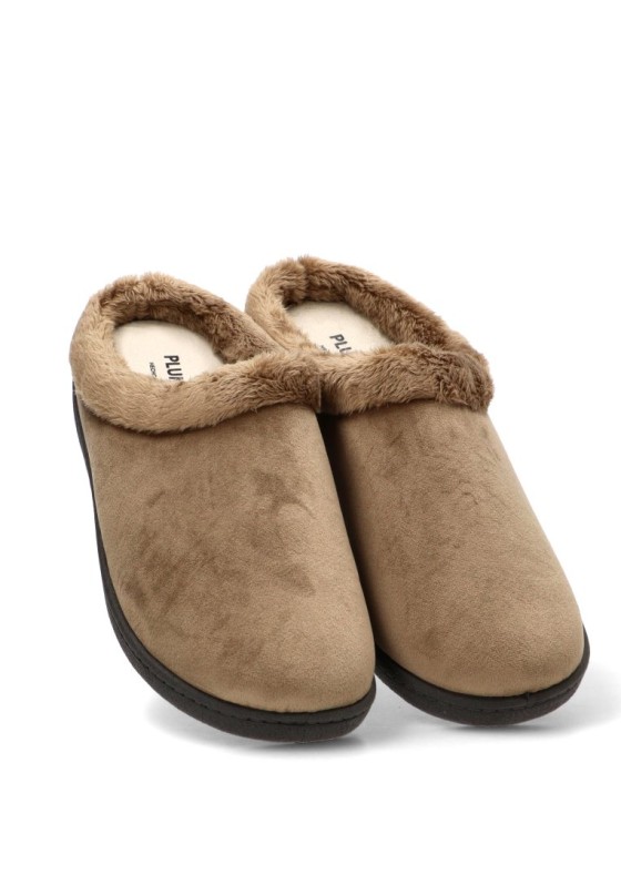Zapatillas de casa con suela plana de mujer PLUMAFLEX R12230