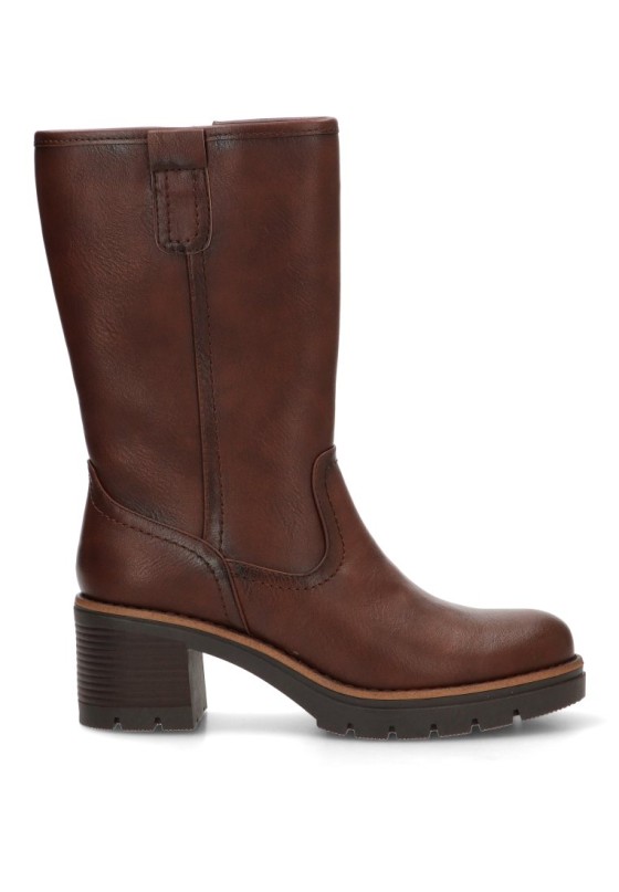 Bota marrón antelina de mujer YULIA 5017