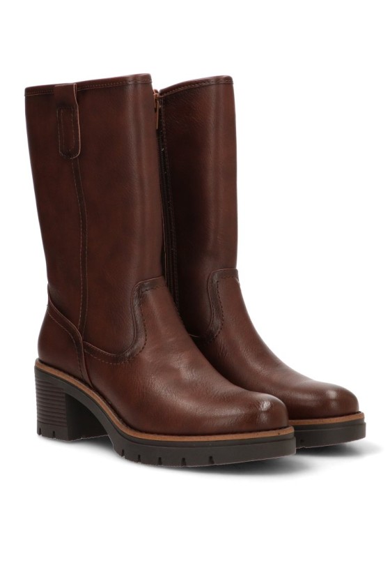 Bota marrón antelina de mujer YULIA 5017