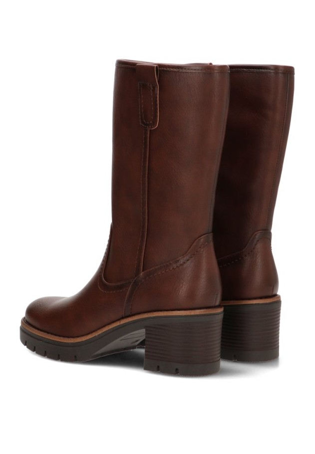 Bota marrón antelina de mujer YULIA 5017
